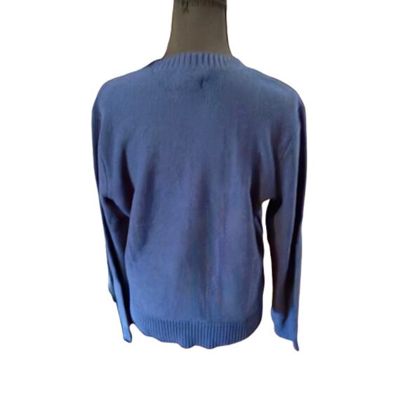 CHAPS Navy Blue Ribbed Cotton Blend Sweater XL (NWT) - Picture 5 of 5
